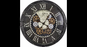 Wandklok Westzytturm - Ø51cm - zwart