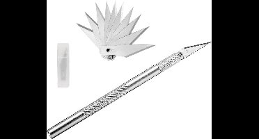 Premium 9-Delige Scalpel Mes Set - Scalpelmes Hobbymes - Hobby Precisie Scalpelmesjes - Scalpelhouder Met Reserve Precisie Messen Precisiemes - - Hobbymesjes Set