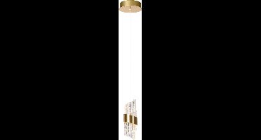 Lucide KLIGANDE - Hanglamp - Ø 13 cm - LED - 1x9W 2700K - Mat Goud / Messing