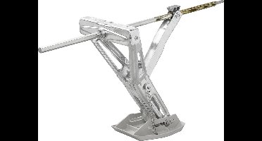 ProPlus Caravanhoeksteun met Verlengd Uitdraaimechanisme - Uitdraaisteun - Opdraaisteun - Caravansteun - Steunpoot - Kantelbare Voet - 1000 kg Draagvermogen - Compact - Hoeksteun aanhangwagen 605x280 mm H:470 mm