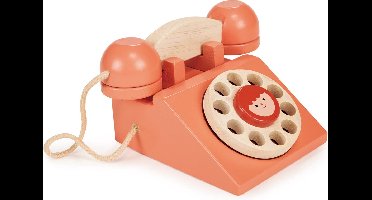 Mentari Rollenspel: RING RING TELEFOON 15x12,5x8,5cm, in hout, in doos, 2+