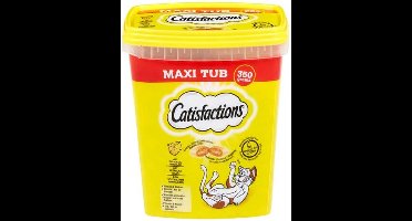 2x Catisfactions Snacks tube - Kattensnoepjes - Kaas 350g