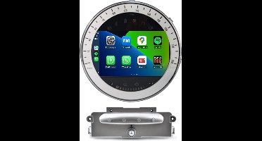 Carplay autoradio voor Mini Cooper | Clubman | Countryman | R56 | R57 | R55 | R60 | 2006 t/m 2013 | Android 14 | Draadloos Apple Carplay & Android Auto | 2GB + 32GB | Cartronix | 2025 model | 2006 2007 2008 2009 2010 2011 2012 2013 | Bluetooth & Wifi