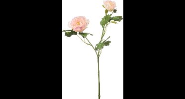 Emerald - Kunstbloem Ranonkel 46cm lichtroze - Kunstplant voor binnen