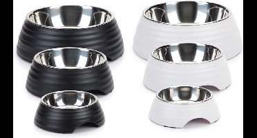 K & Bz Bz Mela Dog Bowl Rimpu Black 22 400g