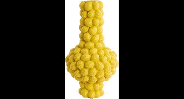 Light & Living Vaas Lemon - Geel - Ø32cm - Kunststof - - Bloemenvaas - Woondecoratie - Decoratieve vaas voor woonkamer of slaapkamer - Pasen - Paasdecoratie - Vaas voor Paastakken