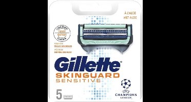 Gillette Fusion Skinguard Sensitive 5 Stuks - Navulmesjes