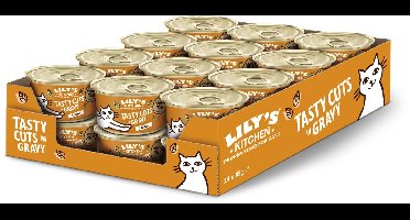 Lily's Kitchen - Kattenvoer - Natvoer - Heerlijke stukjes in Saus met Kip - 24 x 85 g