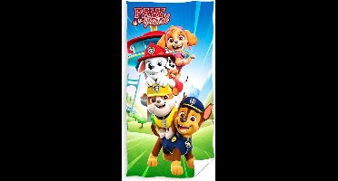 PAW PATROL badhanddoek - 140 x 70 cm. - Paw strandlaken handdoek - sneldrogend
