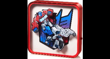 Numskull - Transformers - Optimus Prime vs Megatron Lamp van Plexiglas