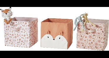 Vertbaudet Set van 3 HAPPY BOHИME opbergbakken