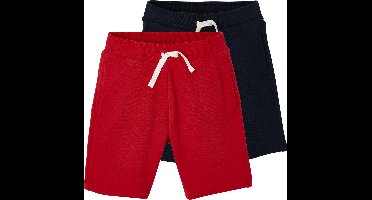 Vertbaudet Set met 2 jongensbermuda's van molton