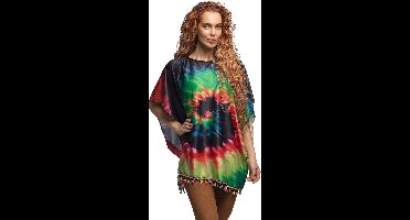 Boland - Poncho Heaven - Volwassenen - Hippie - 60's - 70's - Hippies - Flower Power