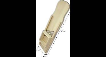 Natuurlijker leven - Houten Mandoline - Koolsnijder - 4 Roestvrijstalen Messen - 92 x 24 cm