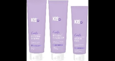 KIS Curls Triple Set - Shampoo 300ml, Conditioner 250ml & Leave-in Mask 150ml