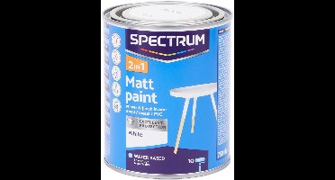 Spectrum Acryllak Houtverf op Waterbasis - Mat - Wit