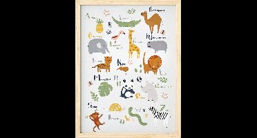 Vertbaudet Lijst + poster Jungle-alfabet