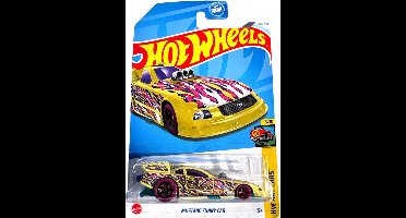 HOT WHEELS MUSTANG FUNNY CAR YELLOW 112/250 1:64 HW ART CARS 5/10