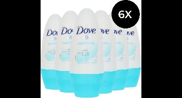 Dove Essentials Deo Roller - 6 x 50 ml