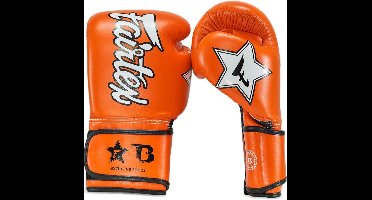 Fairtex X Booster Bokshandschoenen - FXB BG V2 - Echt leer - Oranje 10 oz