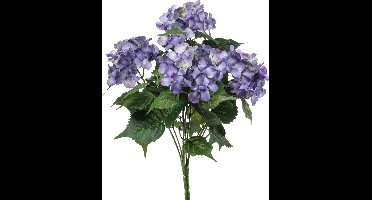 Emerald - Kunstplant Hortensia 38cm paars - Kunstplant voor binnen