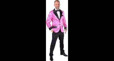 Magic Design Colbert Glitter Heren Roze Polyester Maat Xxl
