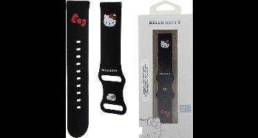 Hello - Kitty - Siliconen Kitty Hoofdband voor Apple Watch 42/44/45/49mm - Zwart