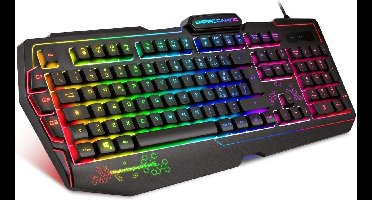 GAMING - Gaming K900 QWERTY-toetsenbord - nieuw - 105 semi-mechanische toetsen - LED-achtergrondverlichting 9 modi tussen Cui 1 personaliseerbaar - 19 toetsen anti-tighosting, gamer toetsenbord
