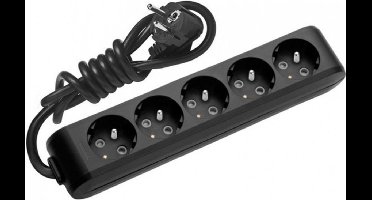 panasonic 5-Voudig Stekkerdoos Zwart