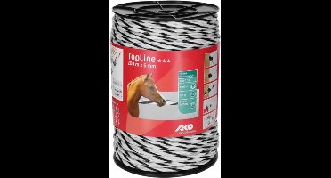 AKO TopLine schriklint wit/zwart 1cm - 200m