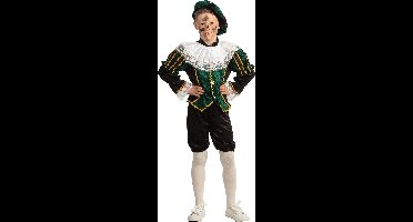 Pietenkostuum kind groen/zwart 4-delig - Maat 152