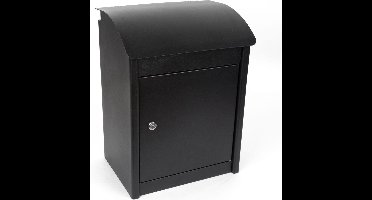 Perel Pakketbrievenbus Malmö, antidiefstal, veilig en droge pakketjes, nooit meer wachten, wandmontage, incl. 2 sleutels, afmetingen (H x B x D) 50.5 x 42 x 26 cm, zwart