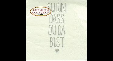 Servetten 3 pakken van 20 stuks 3 laags - Schön dass du das bist - 60 stuks