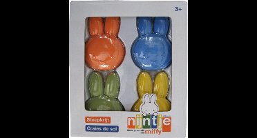 Nijntje Stoepkrijt - 4 kleuren krijt voor kinderen vanaf 3 jaar