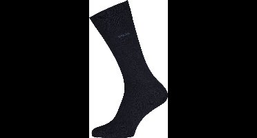 BOSS John uni (1-pack) - herensokken wol met katoen - donkerblauw