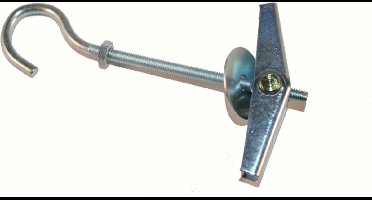 M6 hollewandplug met haak - M6 x 110mm - Gegalvaniseerd