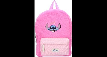 Stitch So Charming Rugzak - Roze - Faux Fur