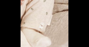 Little Dutch Legging - Maat 62 - Broek Jongens & Meisjes - Green Leaves, Beige - Little Farm