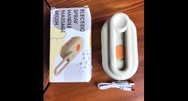 3-in-1 Elektrische Stoomborstel voor Honden en Katten – Met Spray, Massage en Verwijdering van Verward en Los Haar – Ideaal voor Huisdierverzorging