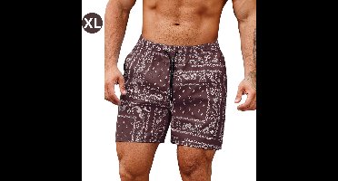 Bovista Zwembroek Heren - Zwem Broek Mannen - Badkleding - Zwemmen - Jongens - Swimming Shorts - Zomerbroek - Met Zakken - Bourgondië - Maat XL