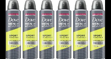 Dove Men Care Sport Active - Fresh Deodorant 150 ml - Voordeelverpakking 6 stuks