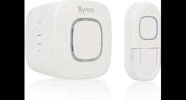 Byron DBY-24721 - Deurbel Draadloze set - 200m Bereik - Waterdicht - Wit