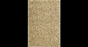 Rugsman Mellow 2244 Vloerkleed - 133 x 195 cm - Beige - Rechthoekig, Loper - Polypropylene - Woonkamer - Effen - Shaggy - Hoogpolig
