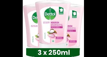 Dettol No Touch Refill Sheabutter 250ML - 3 Stuks - Voordeelverpakking