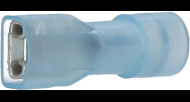 Cimco volledig geïsoleerde vlakstekerhuls blauw 4,8x0,5mm voor 1,5-2,5mm2 per 100 stuks (180248)