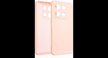 Beline siliconen hoesje voor Poco X6, roze-goud/roségoud