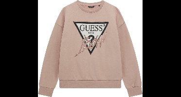 Guess Girls Logo Sweater Mauve - Maat 128