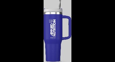 Applied Nutrition - Cooler Tumbler Cup - 1200ml - Blauw - Beker met rietje en deksel - Thermosbeker - Thermosfles