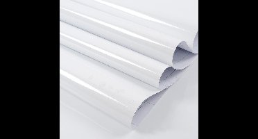 Patifix Decoratie plakfolie - 3x - 2 m - glans wit - vinyl - zelfklevend - voor meubels en wanden