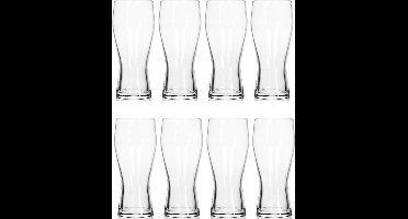 8x Bierglazen/drinkglazen - 400 ml - 8-delig - bierglas